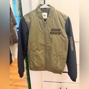 Vans Olive and Black Bomber Jacket